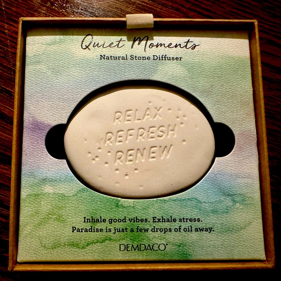 Demdaco Diffusing Stone: Relax, Refresh, Renew - Picture 1 of 4